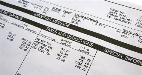 Printable payment stub template generated from PHCWorkHub