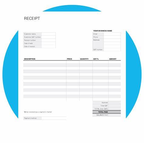 Step-by-step process showing how to generate a receipt online