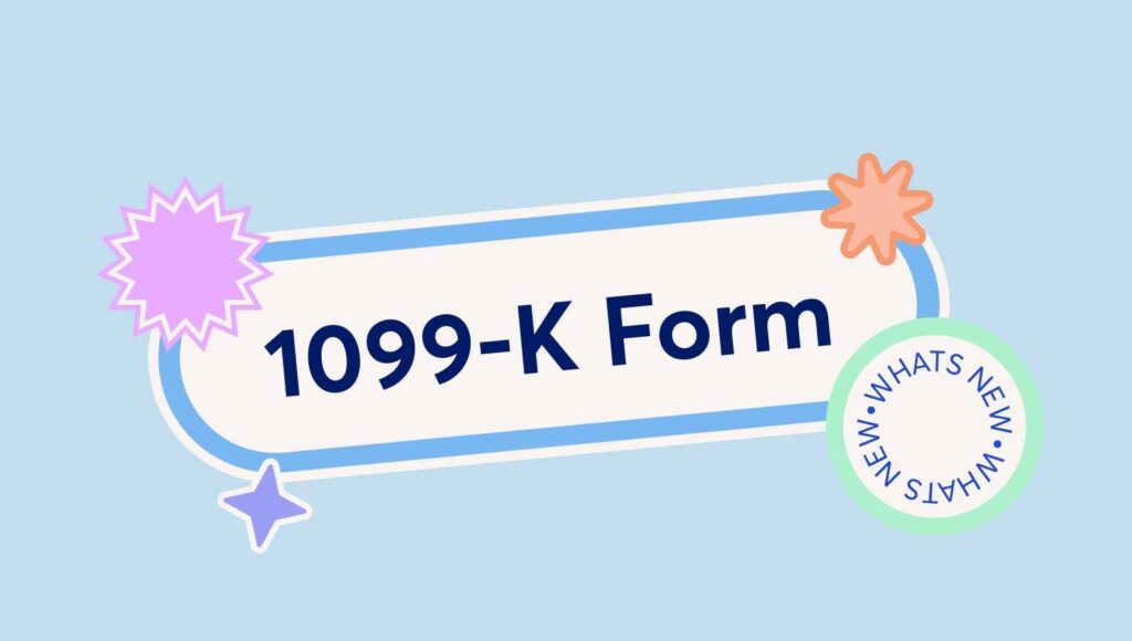 RS Form 1099 K example showing payment transactions